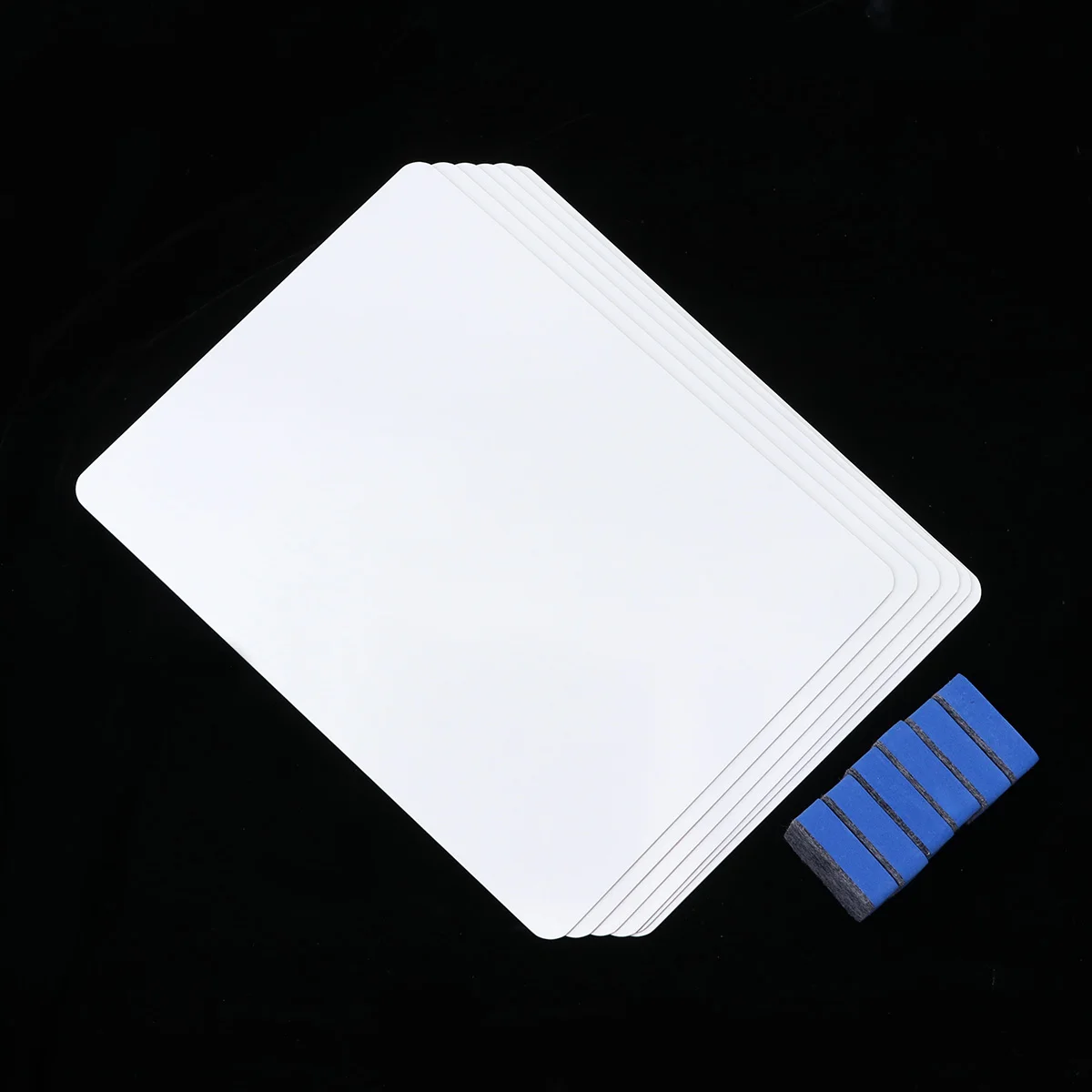 

6 Pcs Set Dry Erase Board Portable Whiteboard Message Board Mini Desk Doodle Use Eraser Wooden Frame