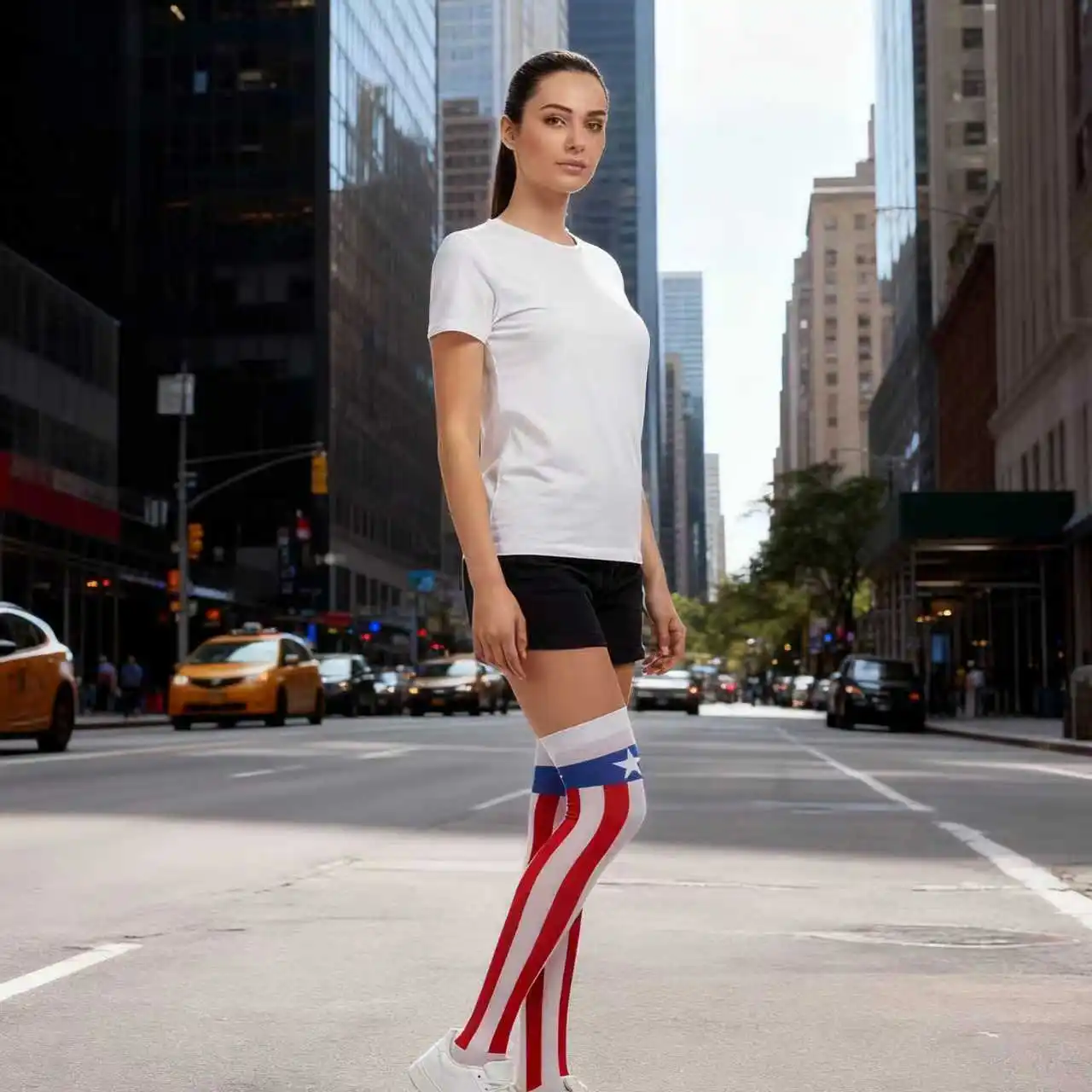 PESENAR The American Independence Day Themed Stocking, Suitable for American Independence Day Themed Party and Cosplay
