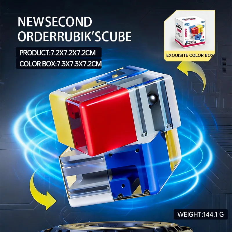 3-Level Maze Ball Cube Battle PK Puzzle Game - Educational Logic Thinking Stress Relief Toy for Children