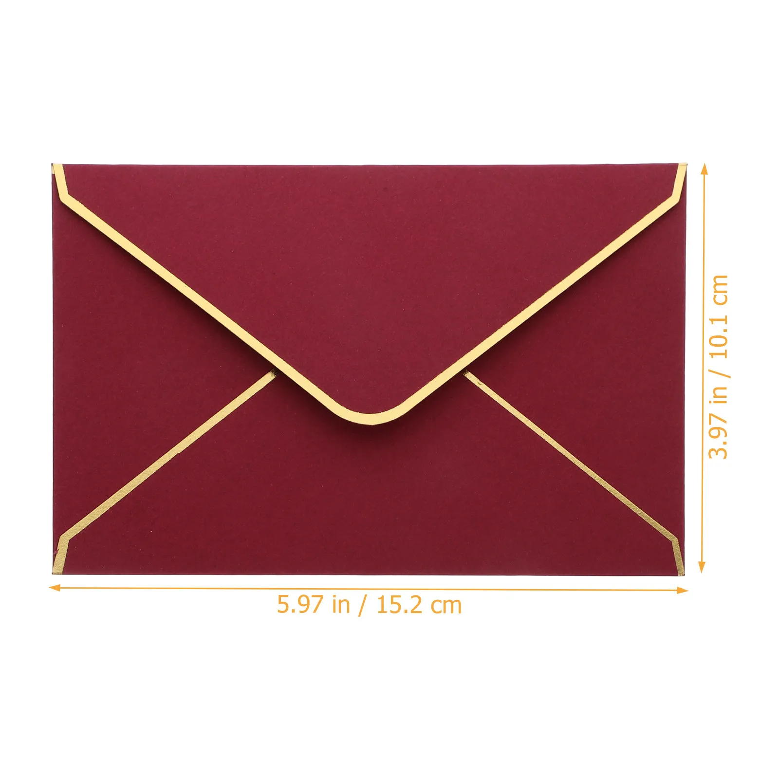 50Pcs Hot Stamped Edge Envelopes Decorative Wedding Invitation Card Envelopes Multi Function Blank Elegant Festival Accessories