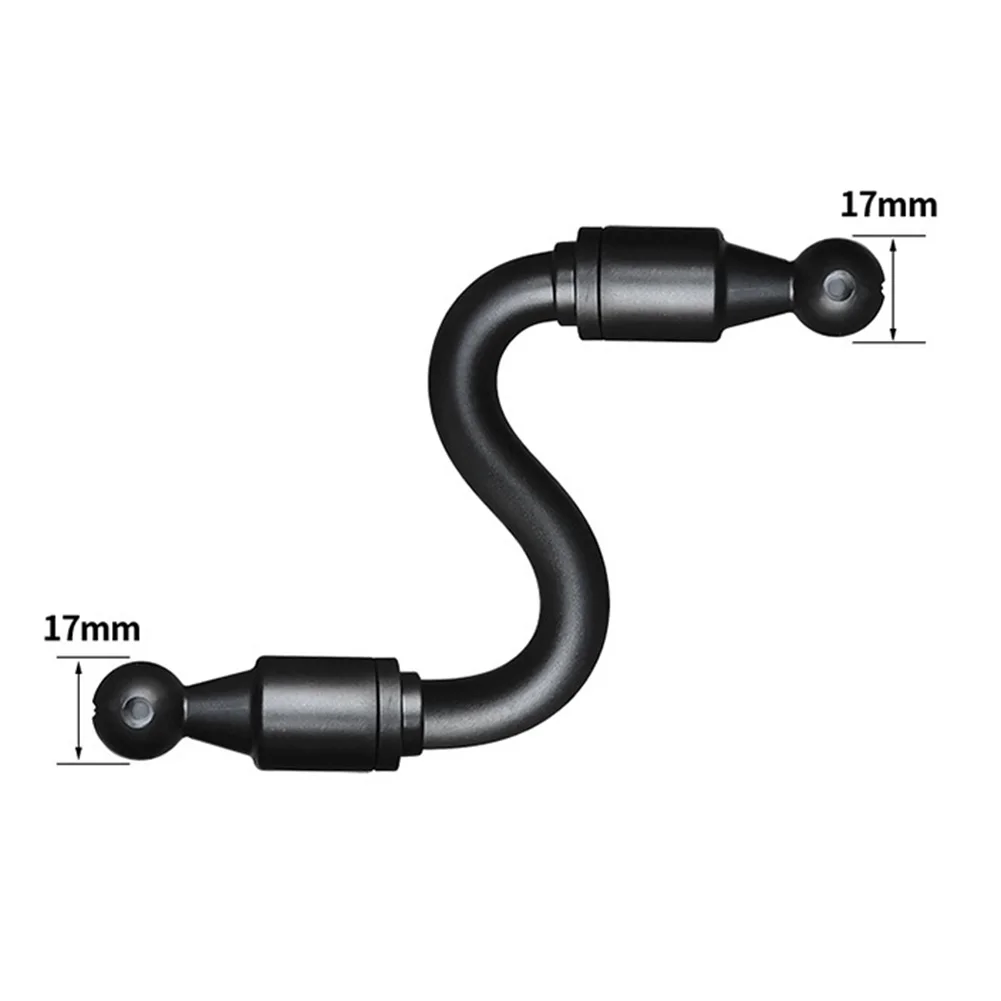 17mm Double Ball Adapter Phone Mount Extension Double Ball Mounts Navigation Holders With 360-degree Rotation Adjustable Angles