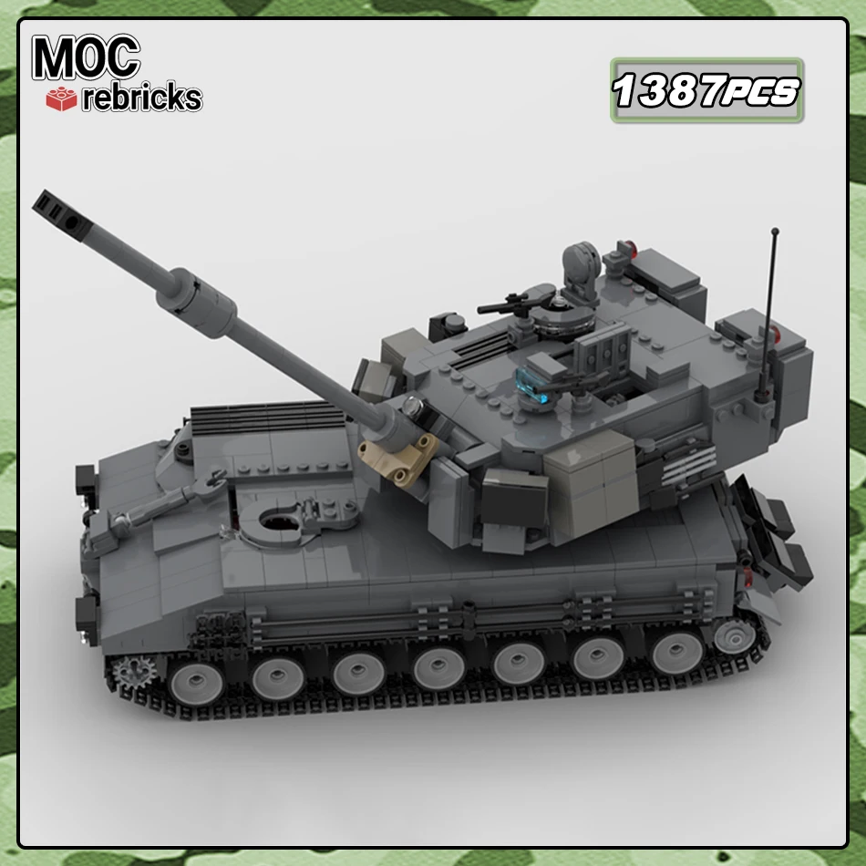 

MOC- 197939 Военная серия M109AL, танк, самоходная пистолет, строительные блоки, модель DIY, оригинальная сборка, кирпичная игрушка, детский рождественский подарок
