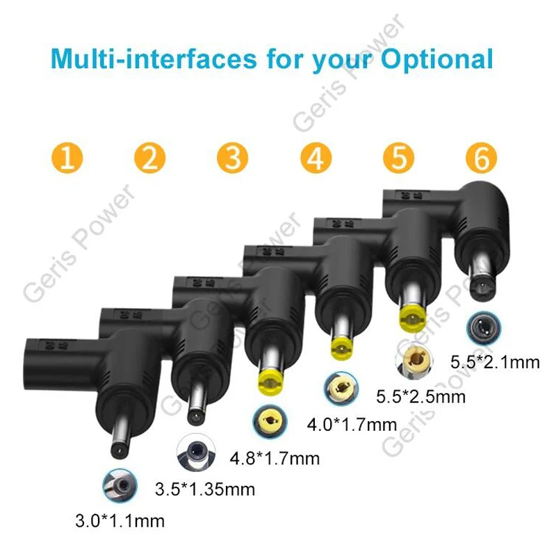 Zasilacz 12V 15V 19.5V USB C typ C PD do DC uniwersalny 3.5*1.35 5.5*2.5mm złącze wtykowe Jack DC do tabletu z aparatem