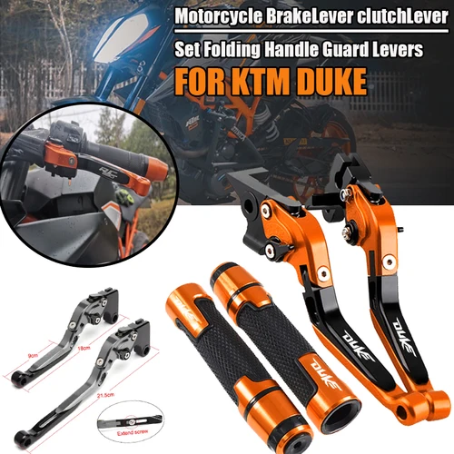 Para Duke 125 200 250 390 2013-2024 palanca de embrague de freno palancas plegables ajustables para motocicleta palanca de embrague juego de palanca de freno