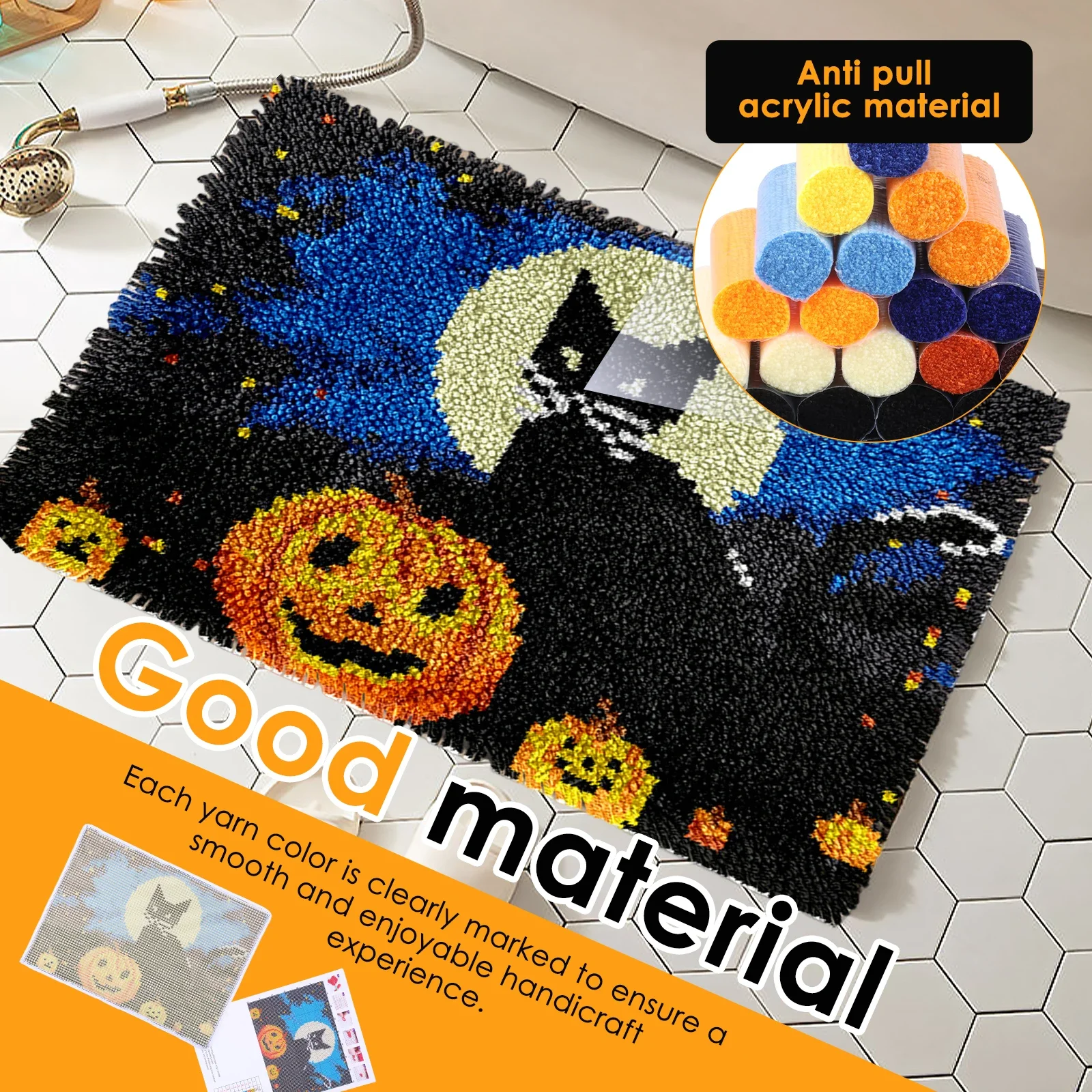 ラッチフックキット DIY 動物柄 パンチニードル刺繍セット - Punch Needle Kit のレビューと価格