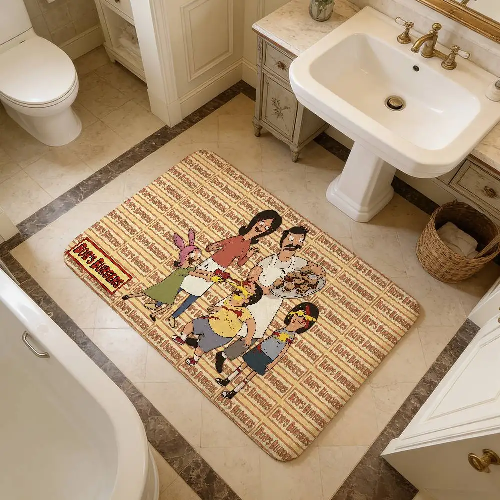 BobS-Burgers Anmie Kitchen Mat Kids Room Bedroom Decoration Balcony Anti-Slip Doormat Living Room Alfombra