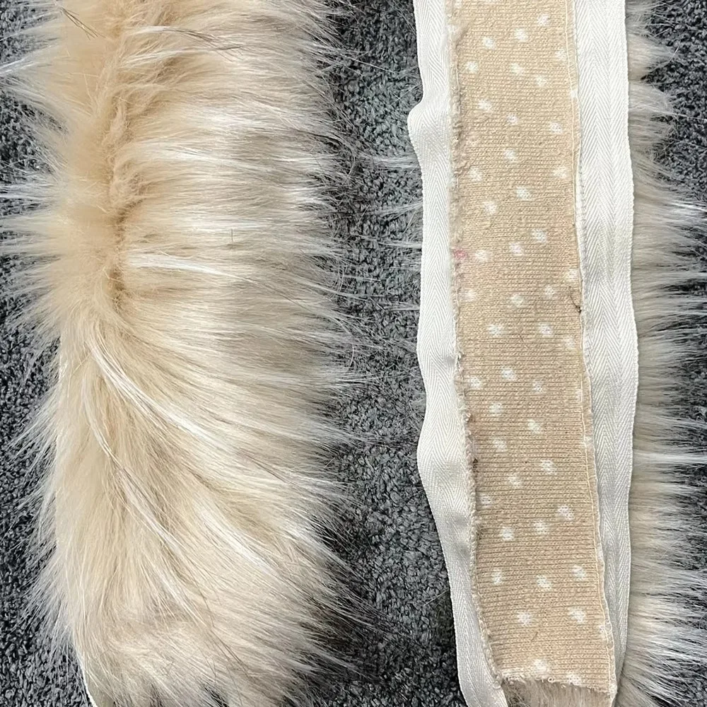 

Fashion 1M Big Fur Collar DIY Clothing Accessories Fluffy Trim Imitation Raccoon Artificial Fur Stripe Decoration