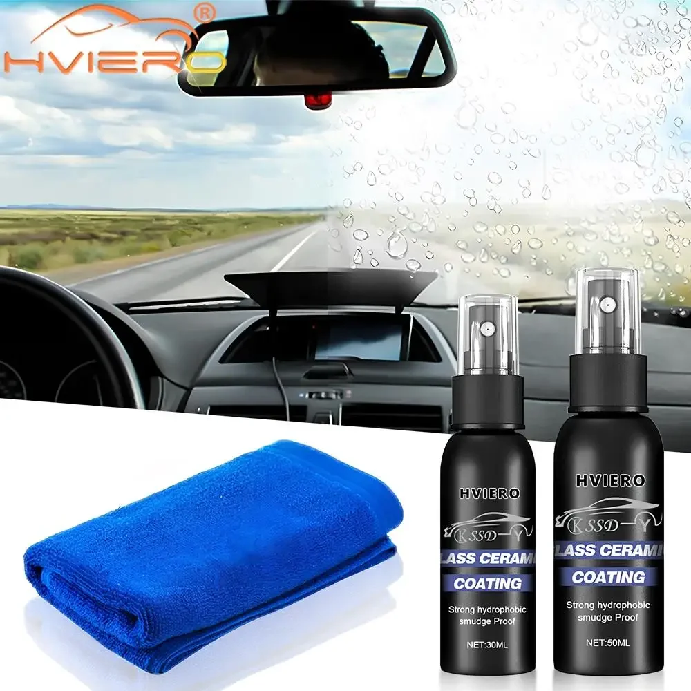 

30ml/50ml Auto Windshield Water Repellent Agent Car Windows Waterproof Rainproof Nano Hydrophobic Coating Antifogging Clearness