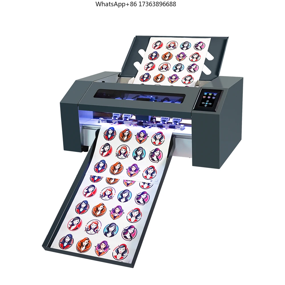 2026 Stable Stepper Motor Auto Feeding Label Cutting Machine CCD Camera Automatically Contour Locates Sheet Cutter