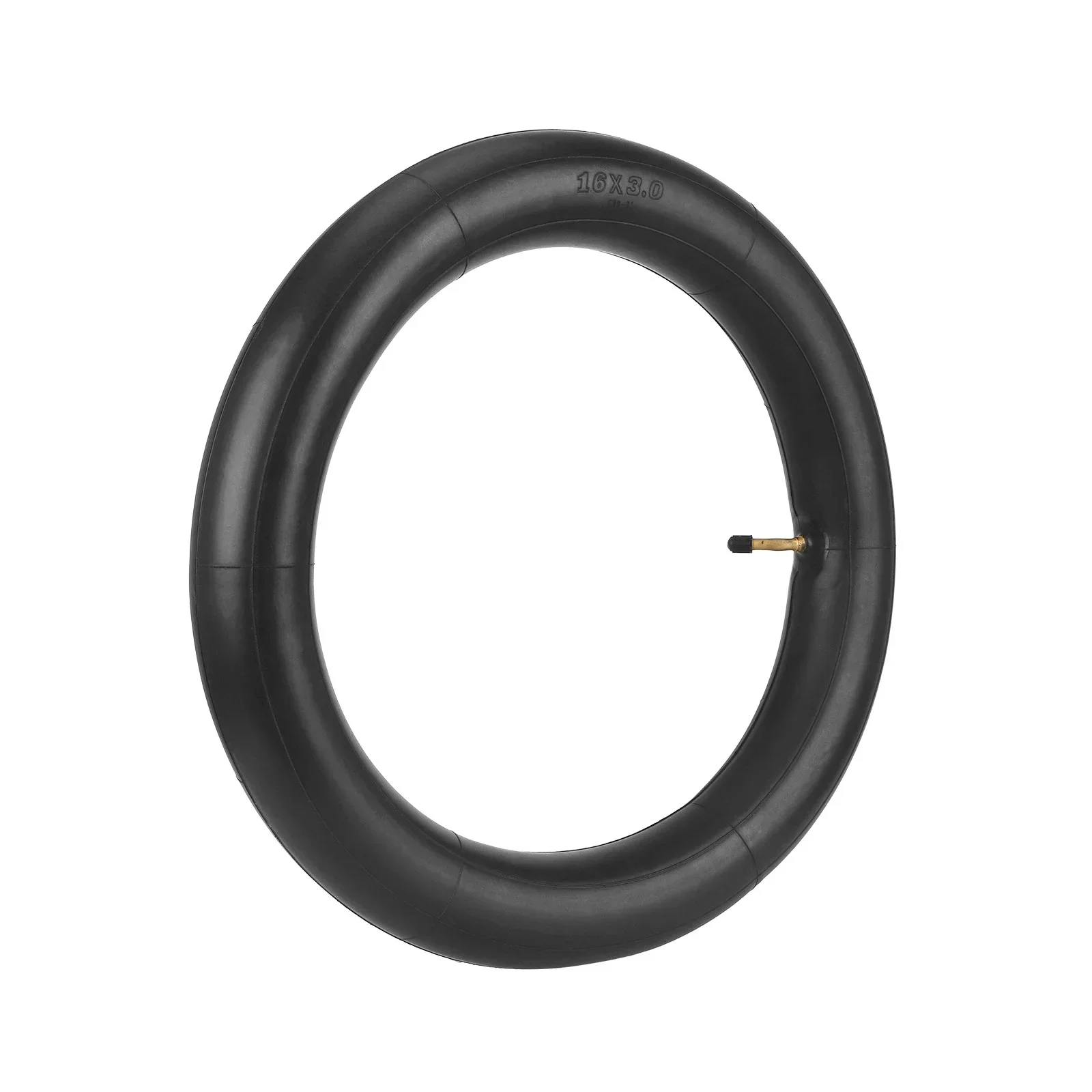 16 Inch Bicycle Inner Tube Tyre 16*3.0 Thicken Tire with 45° Outward Valve for Scooter Escooter Explosion-proof Tire Replacement