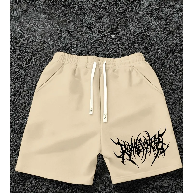 Men's Hot Selling Letter Pattern Printed Men's Shorts, Summer Sports and Fitness Shorts, Suitable for Both Men and Women