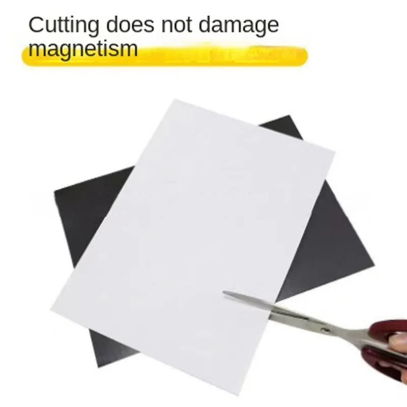 고무 소프트 마그네틱 A4 사이즈 절단 및 굽힘 가능 자동차 스티커 마그네틱 소프트 화이트보드 절단 가능 자동차 스티커-POS