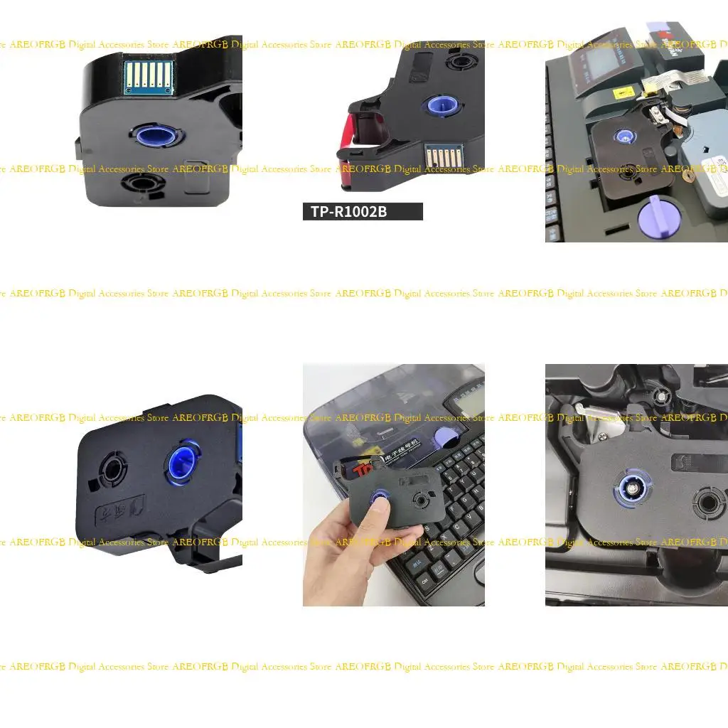 

E21E Label Tape Suitable for TP-70 TP-76 TP-80 TP-86 Line Number Machine Black