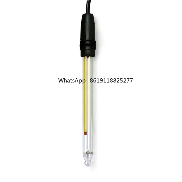 Capteur de sonde d'électrode de pH en ligne, haute précision, eau industrielle, testeur numérique de mètre de sonde de PH de sol, rubis