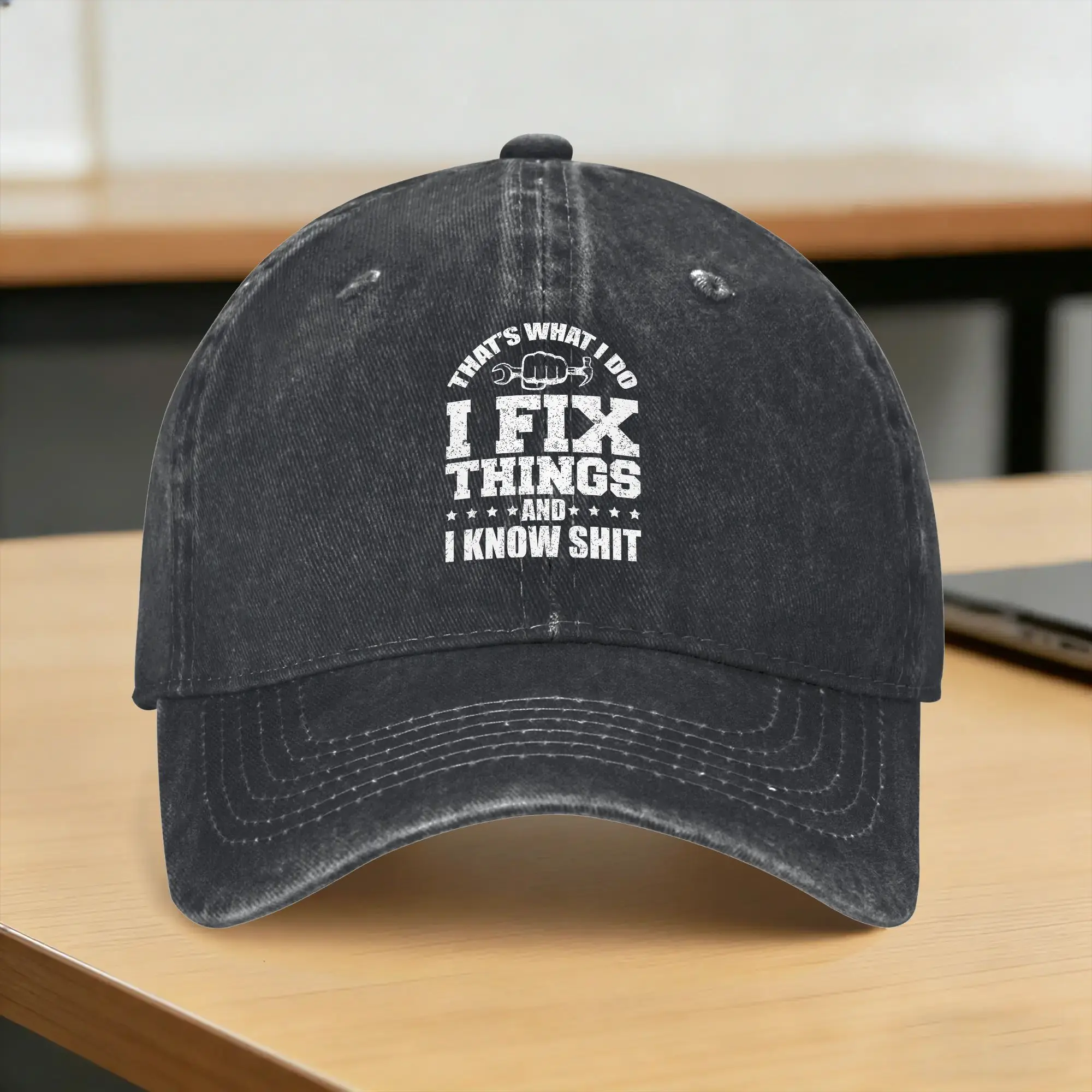 That's What I Do I Fix Things and I Know Sht Funny Sun Baseball Cap  Couple Women Custom Logo Trucker Hat Hot Sale Baseball Caps