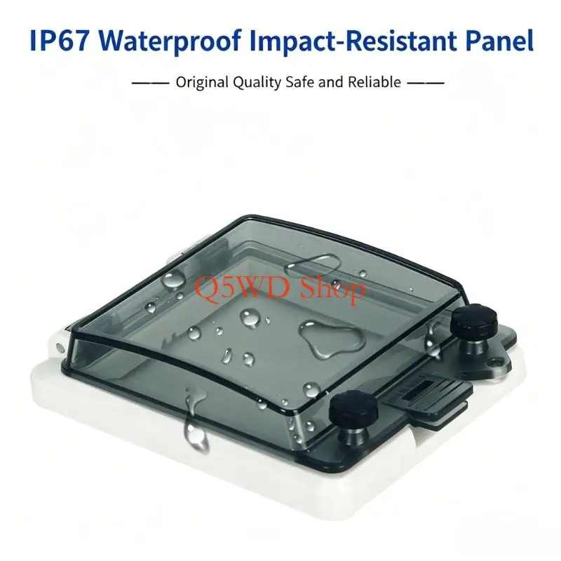 Q5WD Utility Access Cover with Clear Window, Wall Mount Housing and Open Front for Breaker Box Openings Indoors