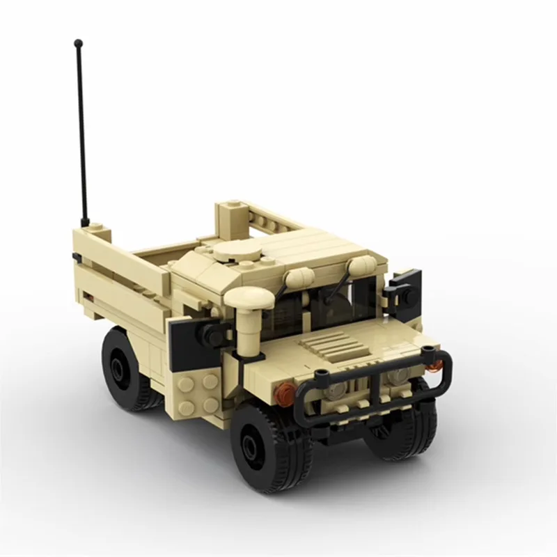 MOC Hummer Panzer Militärisches Geländefahrzeug M1114 M1025 M998 Modell-Baustein-Set Kinder-Bauspielzeug Jungen-Geburtstagsgeschenk – Detail 6