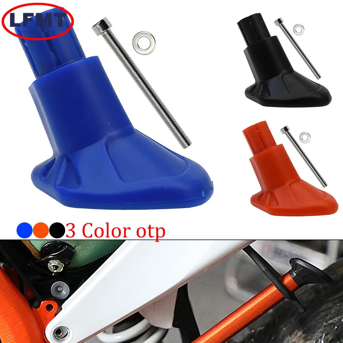 Motocross ABS Plastic Side Stand Kick Stand Base Foot For KTM XC XCW XCF EXC EXCF TE FE TX FX 150 200 250 300 450 500 2008-2023