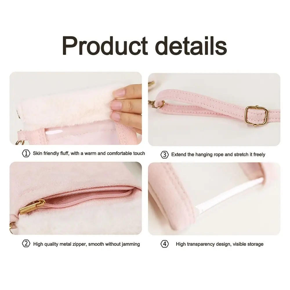 

Fashion Soft Leather Women's Handbags Anti-Theft Transparent Waterproof Touch Screen Phone Purse Mobile Phone Bag