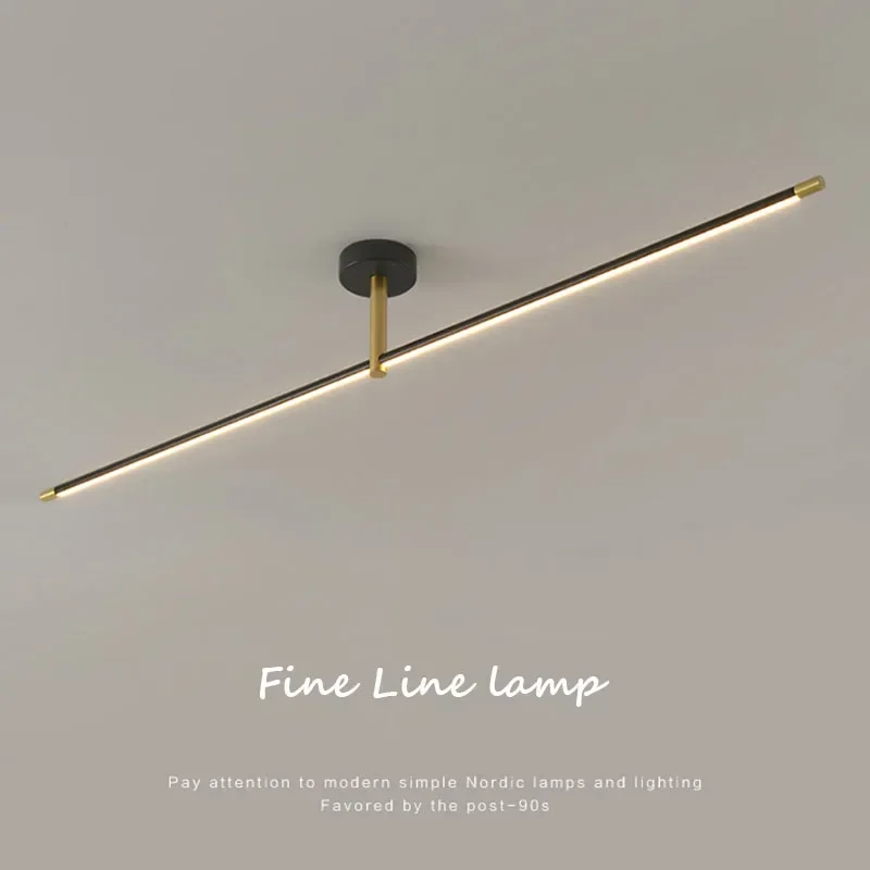 Modern LED Ceiling Lamp Chandelier for Aisle Corridor Bedside Bathroom Mirror Line Lamp Home Decor Lighting Fixture Luster