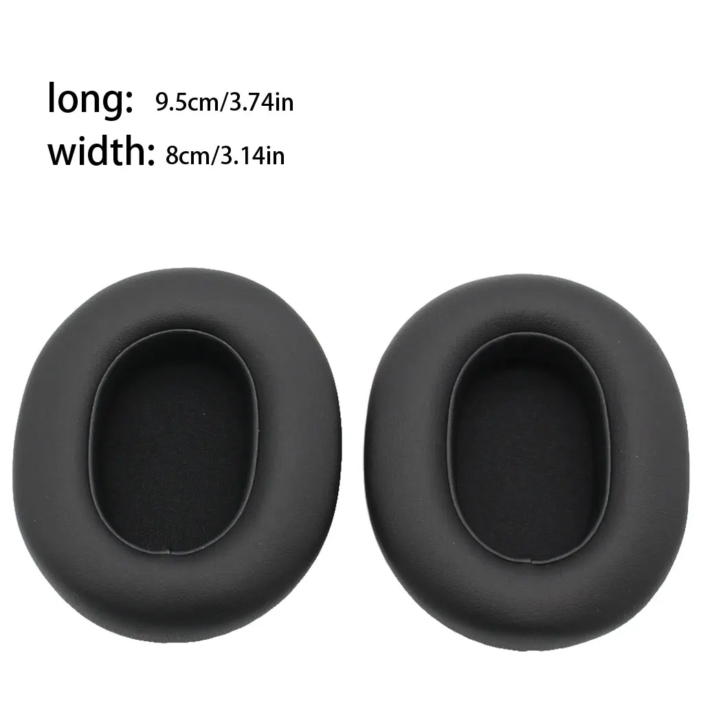 Almohadillas para los oídos, repuesto de esponja viscoelástica para Edifier W830BT, color negro