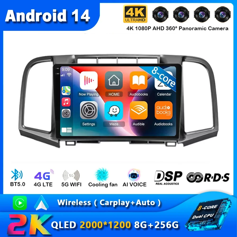 

Android 14 4G Car For Toyota Venza 2008-2016 Autoradio Stereo Head Unit GPS DVD NO 2DIN Carplay Navigation Multimedia Car Player