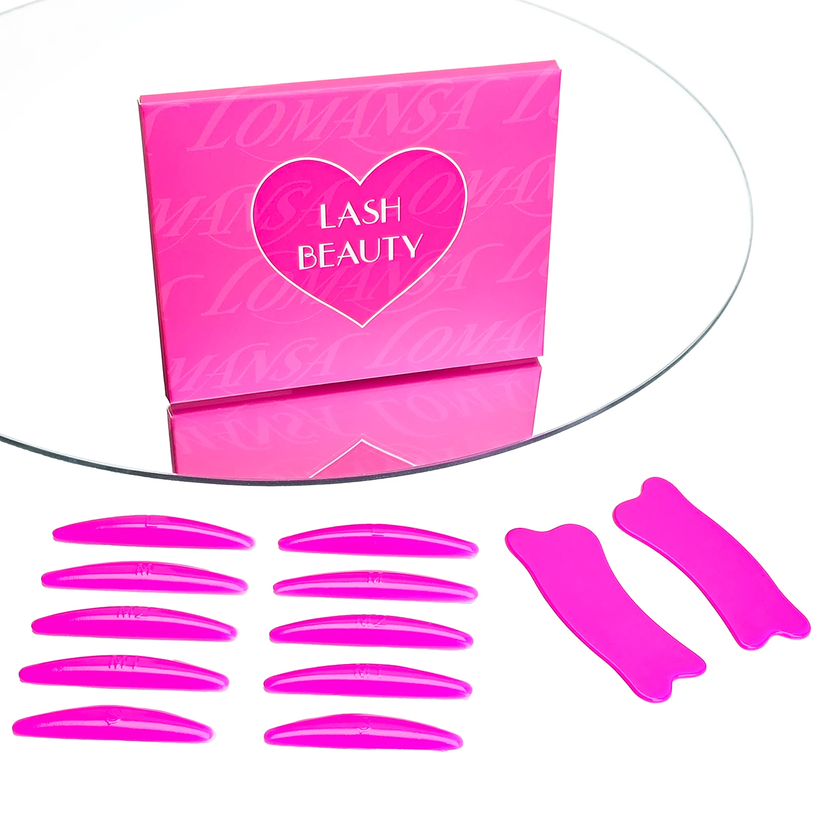 Lomansa Zachte Kleverige Schilden Koreaanse Lash Lift Pads Met Wimper Onder Ooglapjes Eye Pads voor Lash Perm Lamineren Make-Up Tool