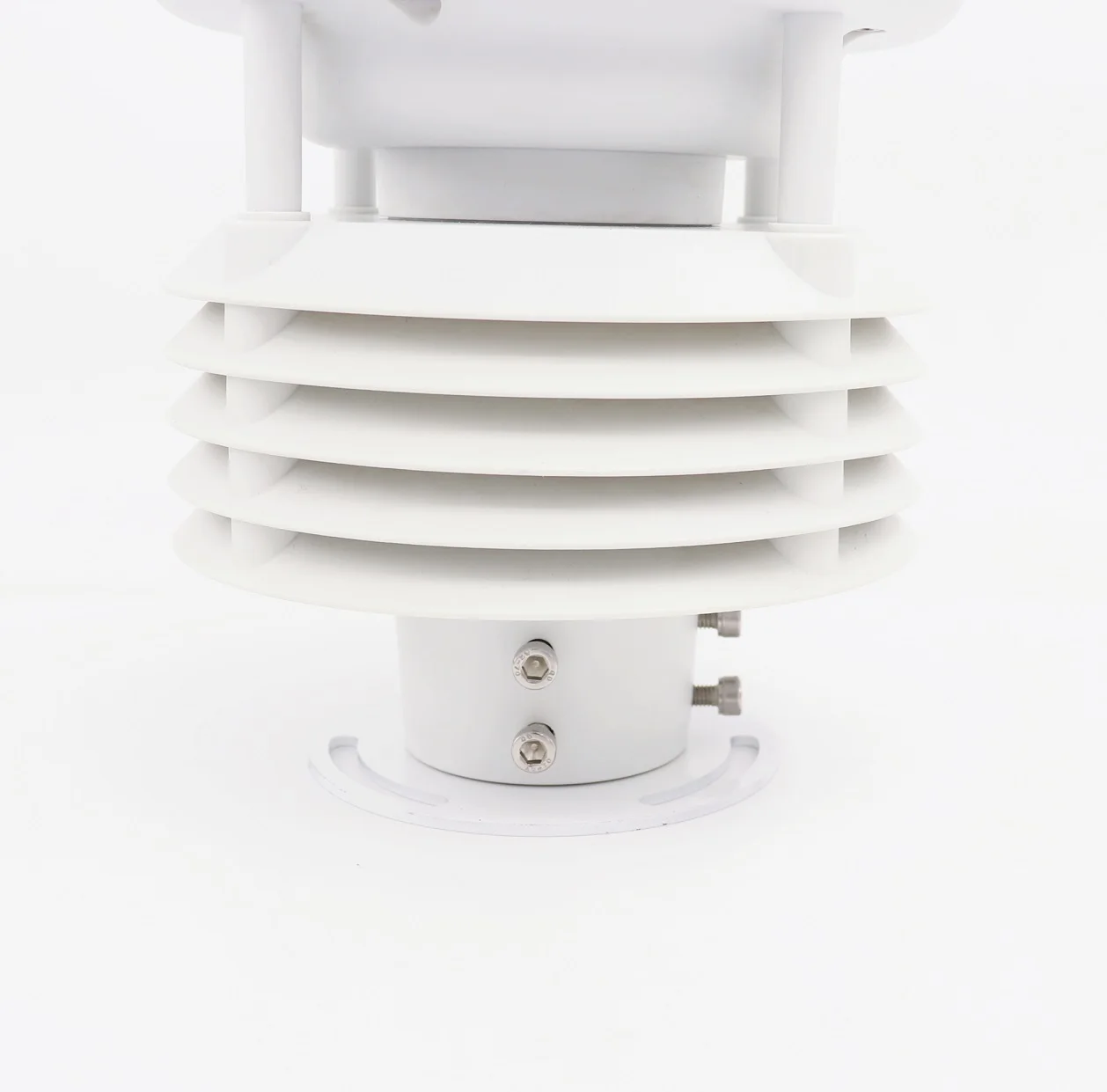 Compact 6-in-1 Weather Station Air Temperature Humidity Wind Speed Direction Pressure Rainfall Monitor for Home Garden