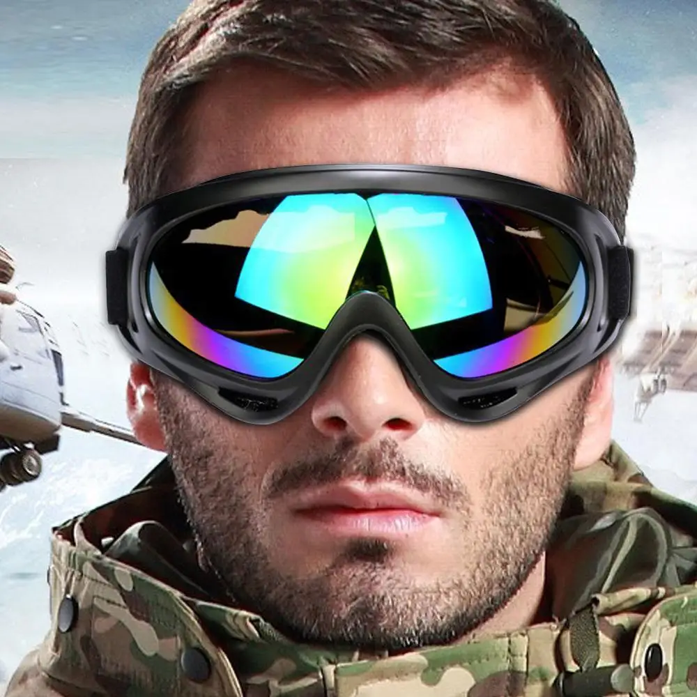 Lunettes de ski anti-buée 506, coupe-vent, protection UV, lunettes de soleil, cyclisme, moto, hiver