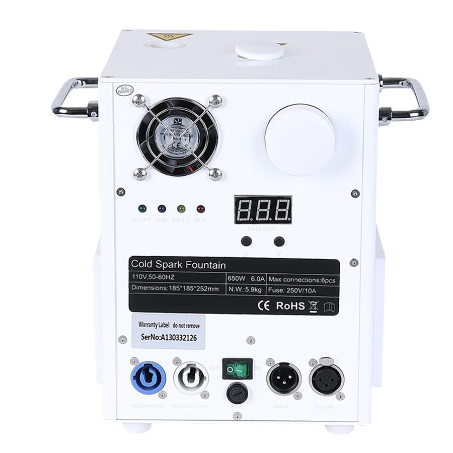 650W Cold Spark Machine Powder Ti DMX512 remote Control Stage Effect Cold Firework Machine Cold Sparking Machine For Wedding DJ