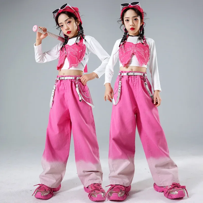 Jazz Dance Girls Clothing Dopamine Girl Group Explosion Street Performance Costume Hiphop Children Street Dance Fashion Show