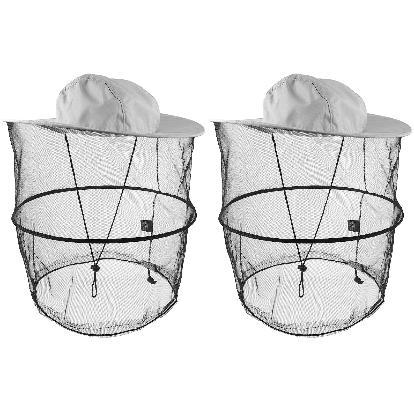 2 pezzi cappello per apicoltura protezione solare testa cappuccio a rete cappe per apicoltura professionali pieghevoli per esterni cappuccio a tesa larga con patta in poliestere