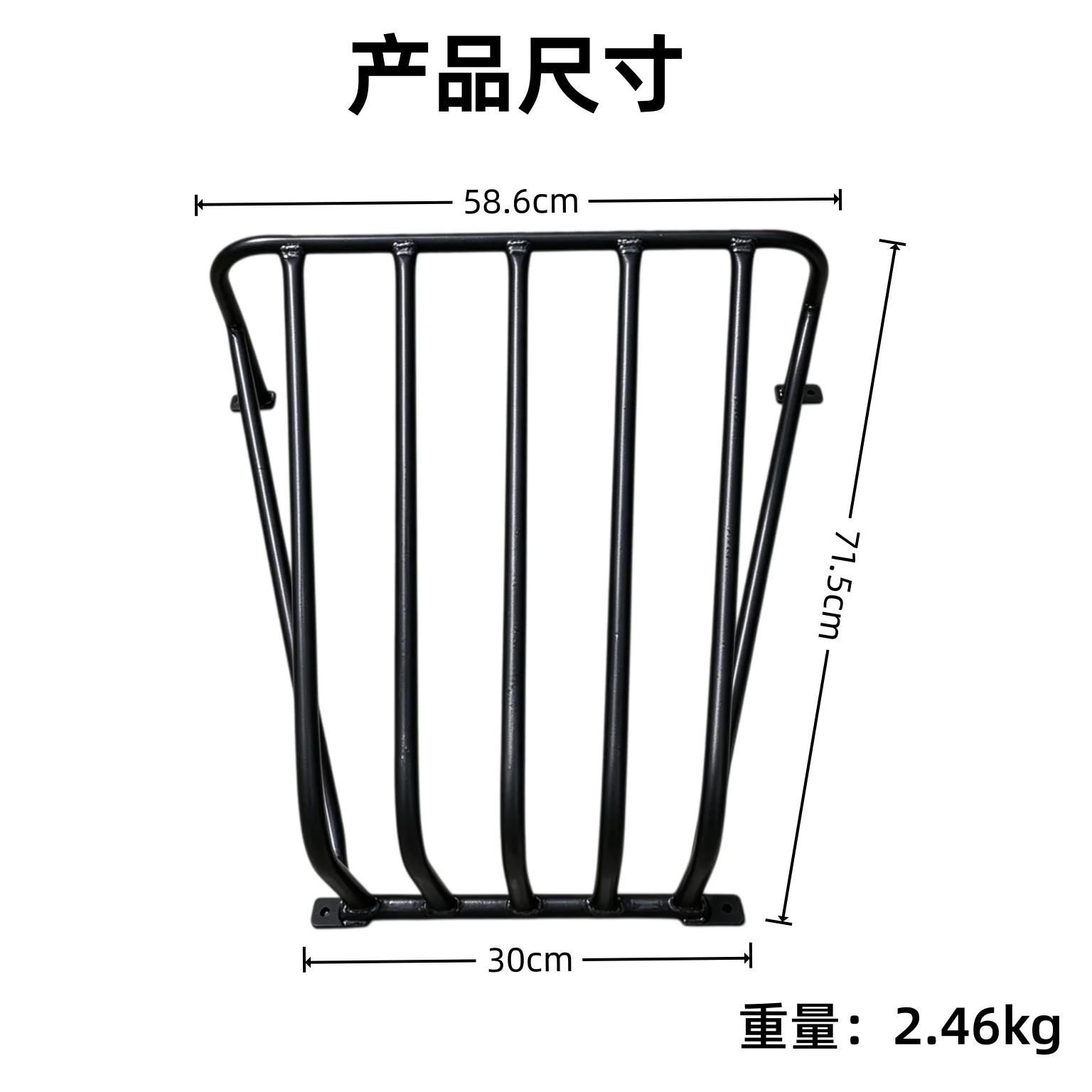 1Pcs stable supplies round tube horse straw frame, thickened steel pipe feeding rack, horse farm straw frame fixed hay frame