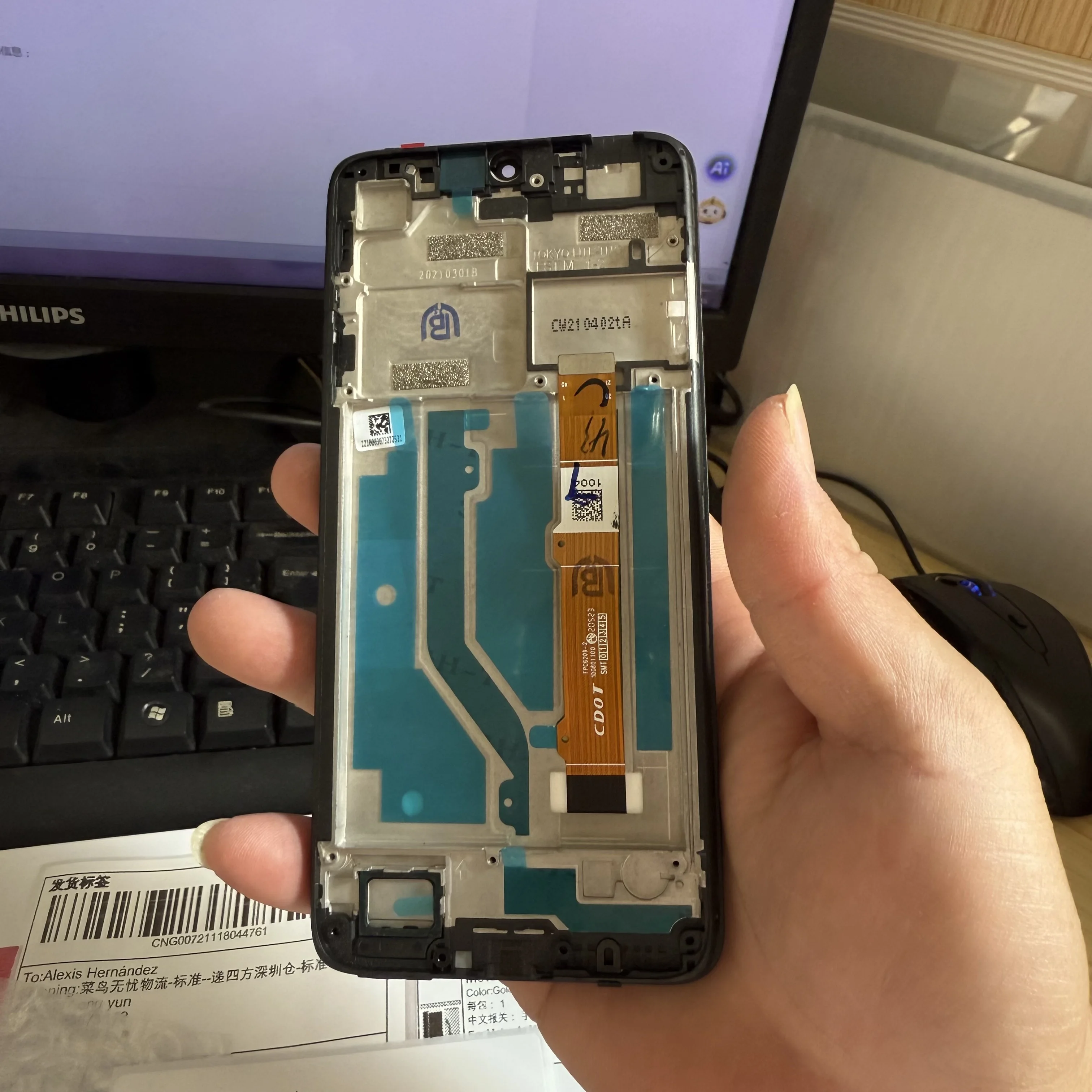 

6,22 дюйма для alcatel 1 В 2020 5007 5007A сенсорный экран дигитайзер стеклянный датчик + ЖК-дисплей панель экран с рамкой