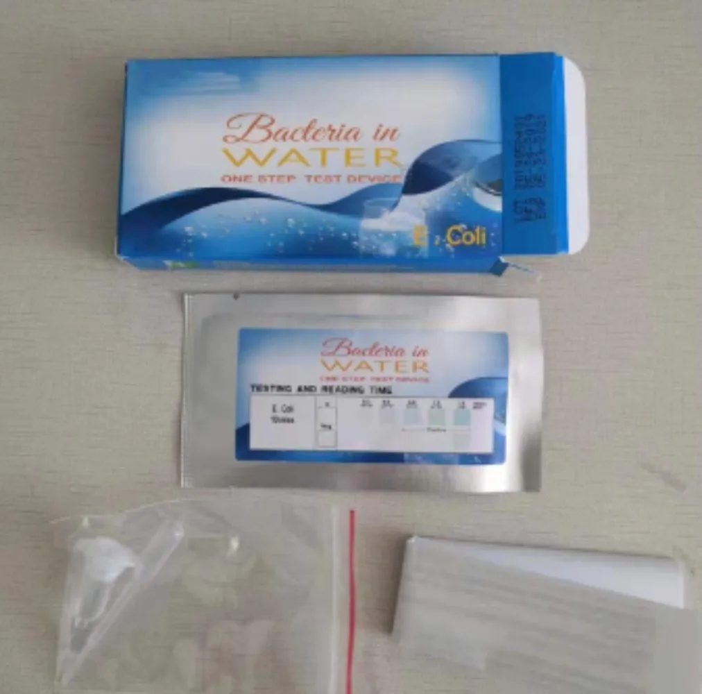 Portable E Coli Water Testing Kit E Coli Test Paper Easy Detection Escherichia Coli Test Strips with Dropper for Water