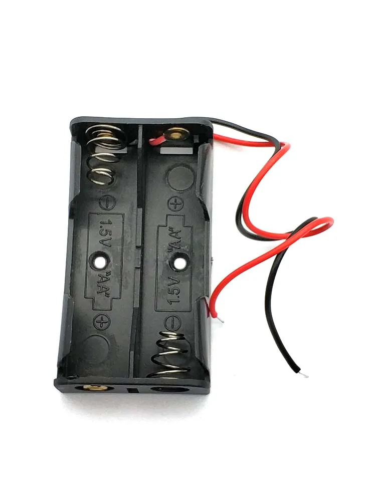 5 Stück 2S AA 2-Zellen-Batteriehalter-Serie 3V Batteriebox mit 150 mm 26AWG vorverzinntem Kabel, Batterie nicht enthalten, DIY-Stromversorgung – Detail 4