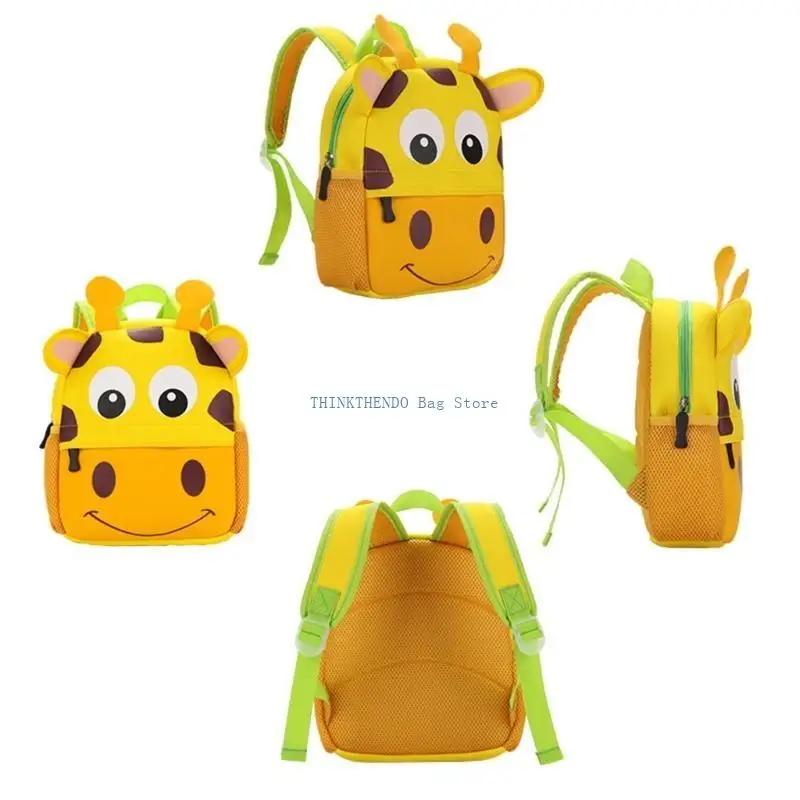 340d simpatica borsa tracolla per bambino studentesco forma animale forma scuola materna bookbag