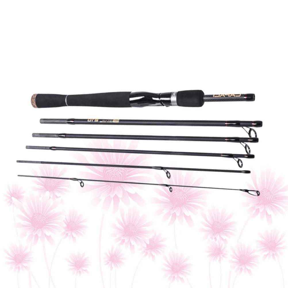 

Fishing Rod 6 Section Weight High Strength Portable Telescopic Sea Fishing Straight Lure Bass Pole
