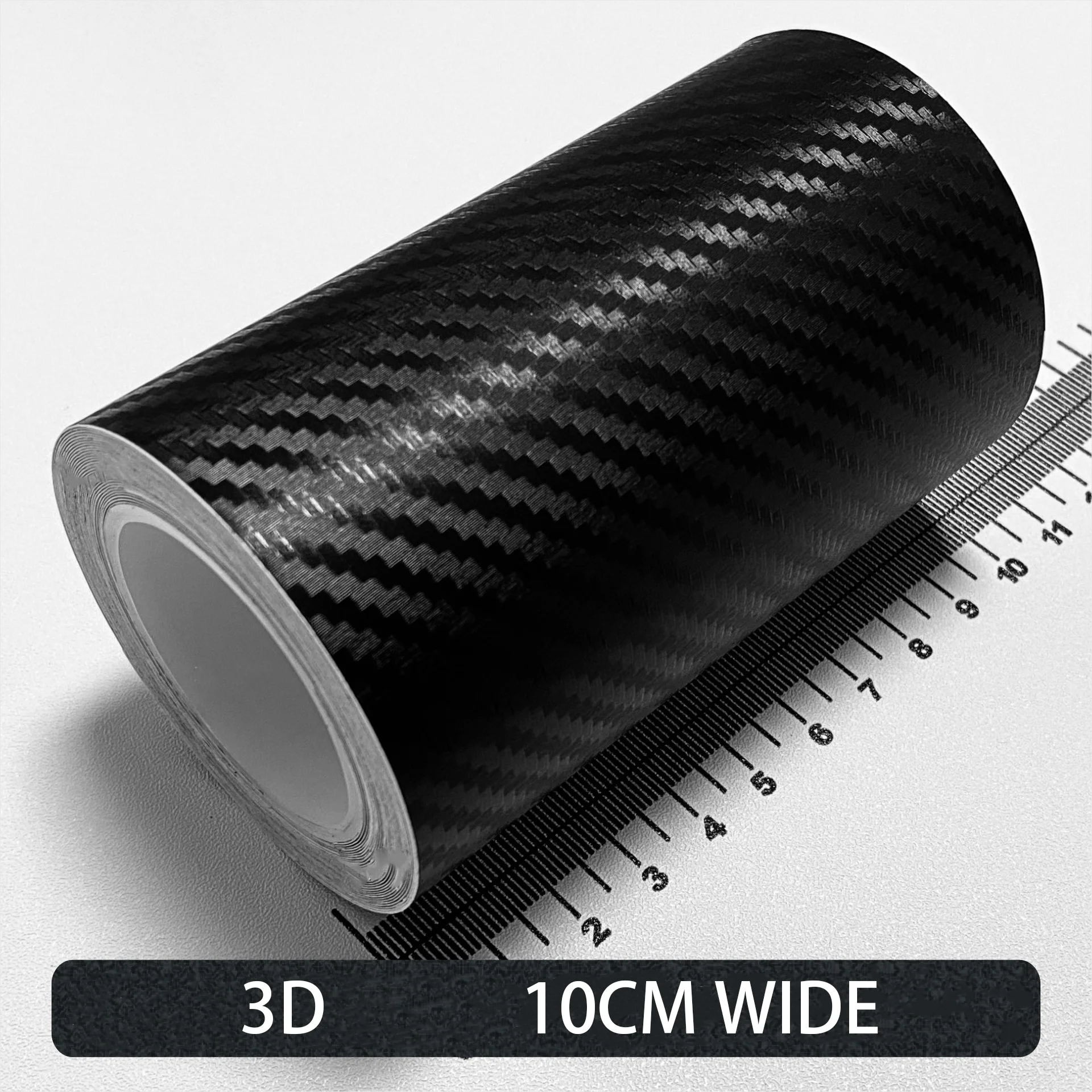 Carbon Fiber Automotive Klebeband Rolle Matte Schwarz Schutz Auto Film Selbst-Klebe Film 3D Vinyl Auto Film Zubehör
