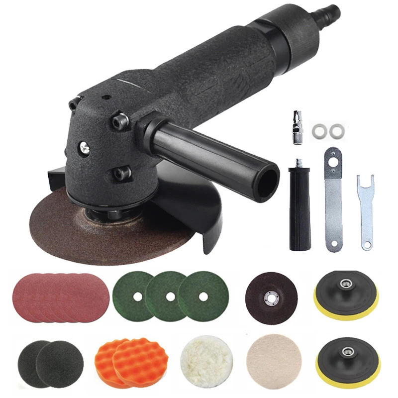 4Inch 11000 RPM High Speed Pneumatic Angle Grinder Air Grinding Tools Multifunction Polishing / Cutting Machine With 4'' Wheel