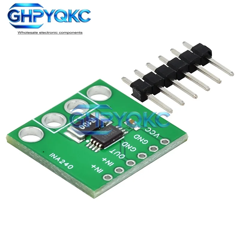 GHPYQKC DC 3V-5V INA240 Bi-directional Current Detection Amplifier Current Control Module PWM Suppression Function