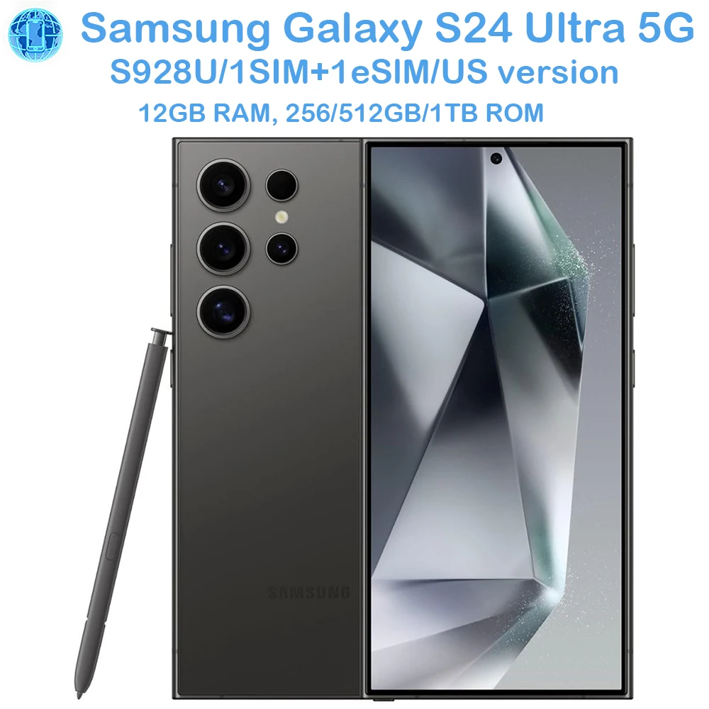 Samsung Galaxy S24 Ultra 5G S928U Smart Android Phone 6.8-inch 200MP 45W Samsung Smartphone 5000mAh NFC US Version Unlocks S24U