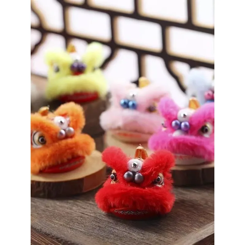 

Mini Lion Awakening Ornament Decoration Creative Wealth Attracting Auspicious Car Lion Head Dance Lion Ornament