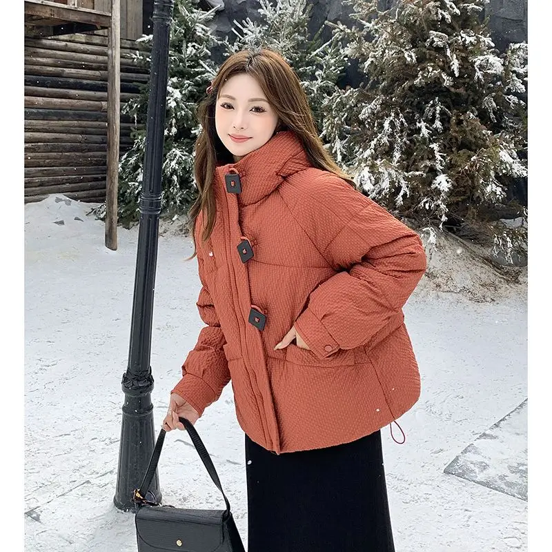 Women's Parkas Fairy Winter Autumn Tops Coat Cotton Clothes Hooded Short Senior Loose Brand Fashion Harajuku Hundred Versatile