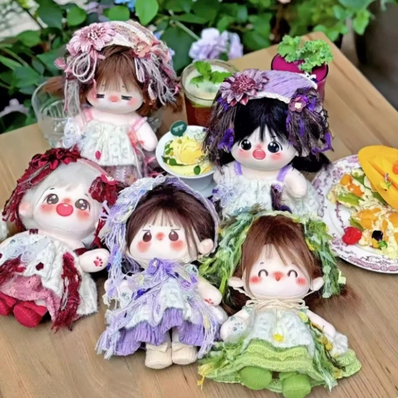 

Новый продукт на складе: доступно только для нового цвета, пятицветная хлопковая кукла 20/10 см, одежда для малышей серии Little Rose