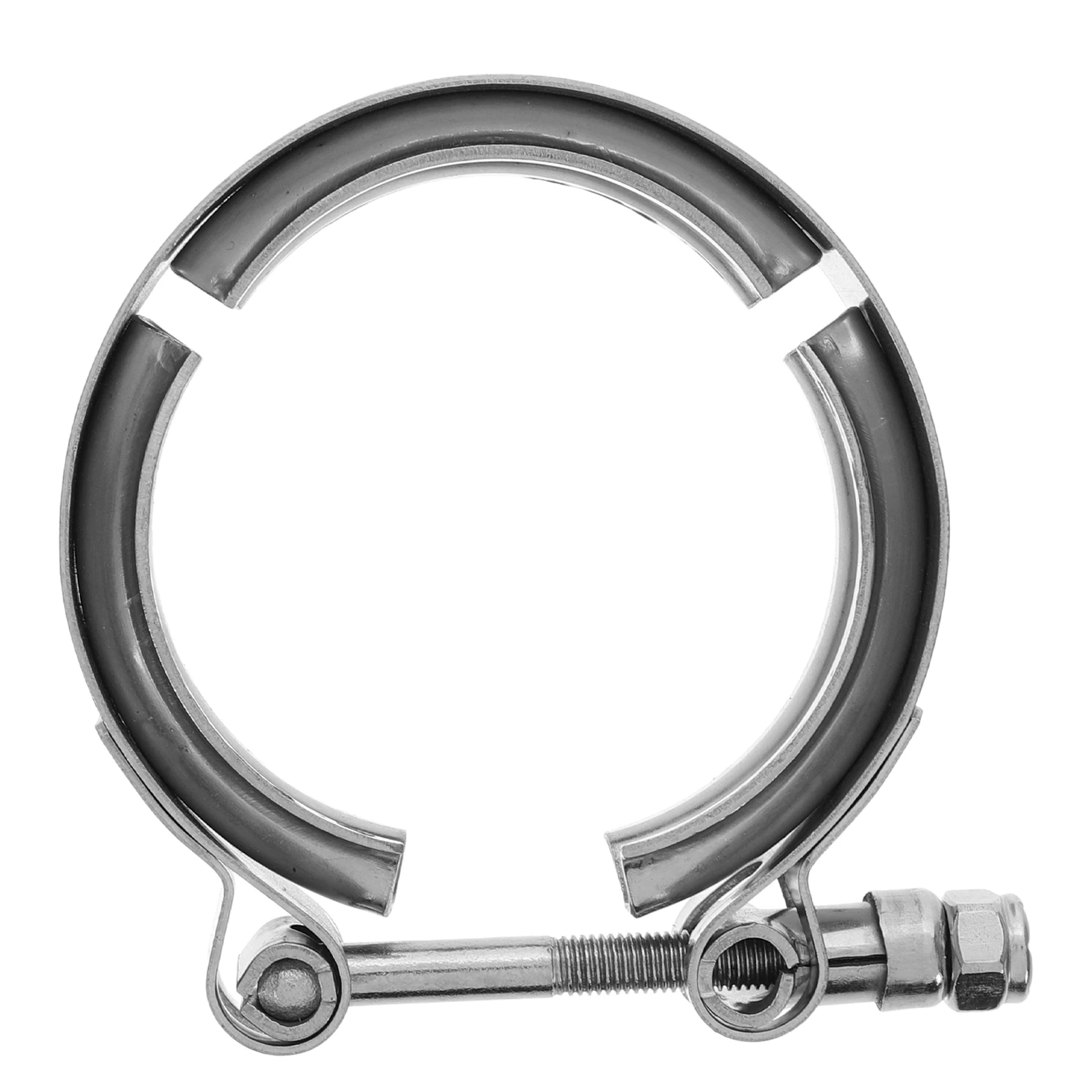 

Stainless Steel Exhaust Clamp 2.5 Inch V-Shaped Tube Connector For Turbo Downpipe Muffler Repair Universal Bolt Automotive