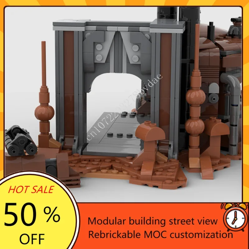 706PCS 001 BUNKER Guerra Spaziale Militare MOC SpaceShip Battaglia Puzzle Personalizzati Architettura Educazione FAI DA TE Modello di Montaggio Giocattolo Regalo