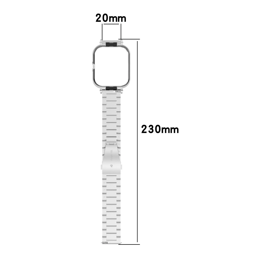 حزام ساعة من الفولاذ المقاوم للصدأ بثلاثة رؤوس لساعة Vivo Watch GT / IQOO Watch GT حزام استبدال حزام الساعة