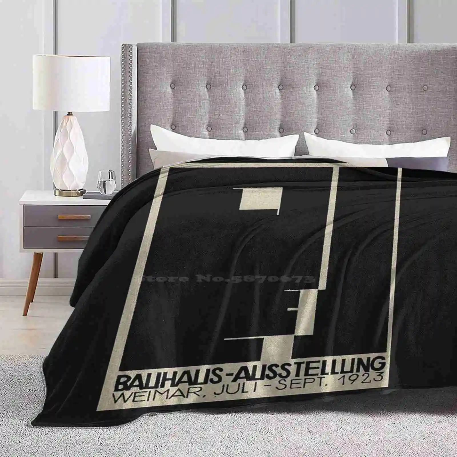 Logo On 1923 Weimar Blanket Soft Warm Travel Portable Blanket Germany Vintage 1923 Design Logo 1923 Weimar