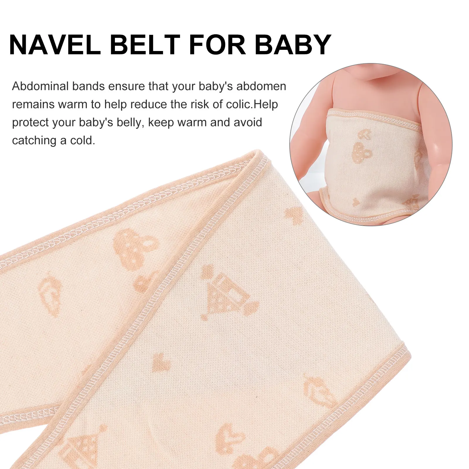 

4 Pcs Belly Infant Navel Belts Cummerbund Durable Bellybands Yellow Newborn Mother